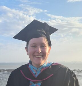 Caitlin at her graduation